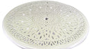 Set Tavolo e 4 Sedie da Giardino in Alluminio Maryland Bianco