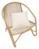 Poltrona Panama con Cusino 66x70x82 cm in Ferro e Poliestere