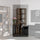 Libreria Angolare Moderna 5 Ripiani 60,3x60,3x205 cm in nobilitato Noce