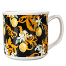 Set 2 Tazze Ø9,2x11,5x8,7 cm in Bone China VdE Tivoli 1996 Italian Beauty