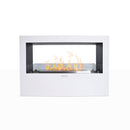 Camino a Bioetanolo da Pavimento 100x30x70 cm Giotto S Bianco