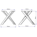  Tavolo Allungabile 90-194x90x76 cm Clerk Premium Cashmere Gambe Antracite