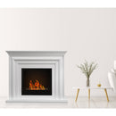 Camino a Bioetanolo da Pavimento 117x37x100 cm Carter Bianco