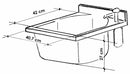 Mobile Lavatoio 45x50x85cm Anta Asse in Termoplastico Montegrappa Marella Bianco Sinistra con Cesto
