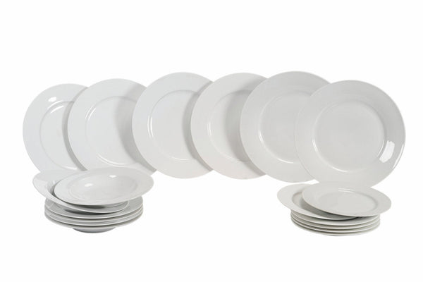 Servizio Piatti 18 Pezzi in Porcellana Villa d'Este Home Tivoli Simple White online