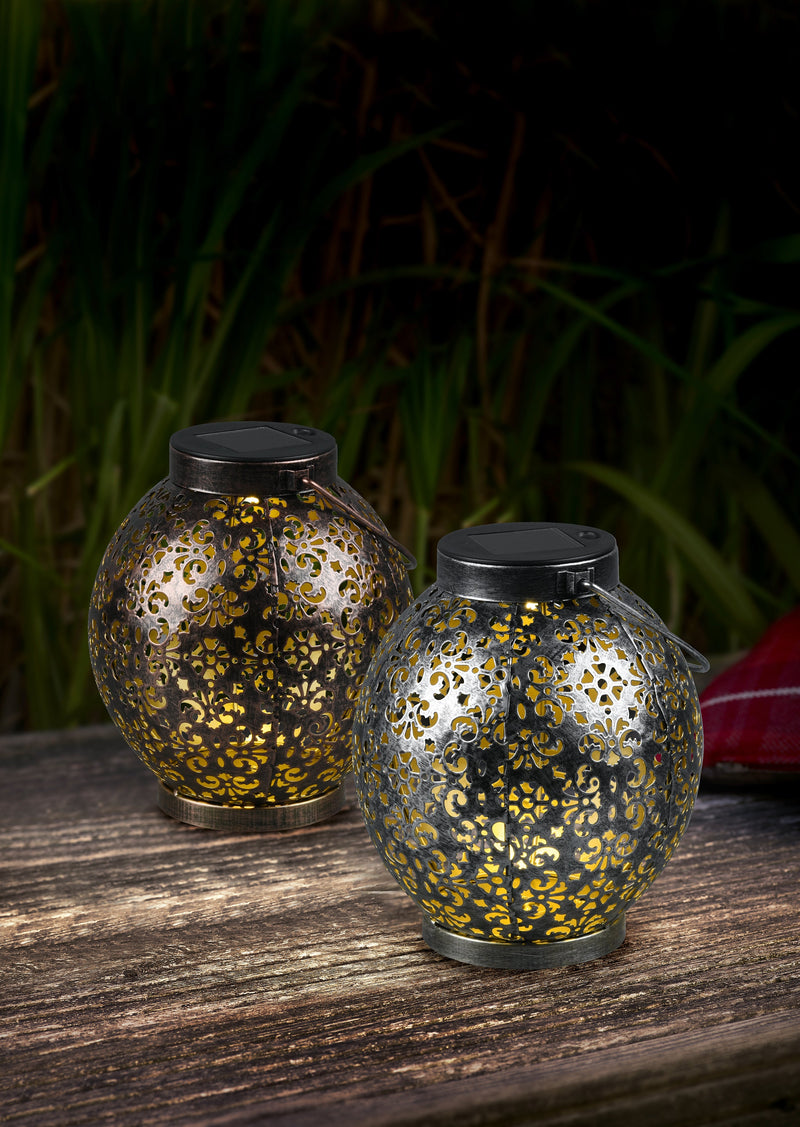 Lampada tavolo da Esterno a LED in Metallo Rame Antico