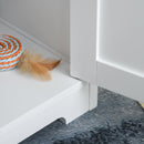 Cuccia per Gatti e Piccoli Cani 48x51x51 cm in MDF  Bianco