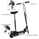 Monopattino Elettrico per Bambini 120W Pieghevole con Sedile Nero 