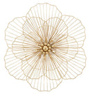 Pannello Flower Stick 58,5x7,5x55 cm in Ferro Oro