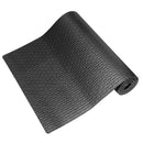 Tappeto per Yoga Fitness 173x61 cm Spessore 8 mm Nero