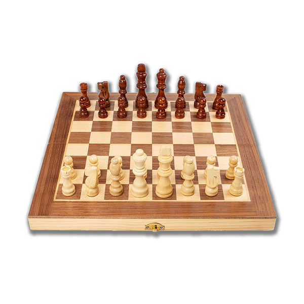 Scacchiera Pieghevole Salvaspazio in Legno 29x29 cm Deluxe per Appassionati online