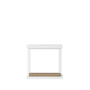 Camino Elettrico da Pavimento 75x67,8x24,5 cm Effetto Fiamma 1500W Sined Sorano Bianco