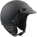 Casco Demi-Jet per Scooter con Frontino SKA-P 1 FH Smarty Nero Gommato 