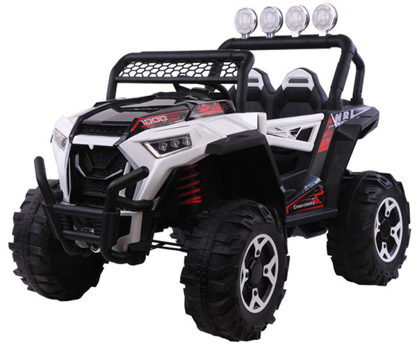 Macchina Elettrica per Bambini 12V Fuoristrada 4x4 Kidfun Cross Country Bianca sconto