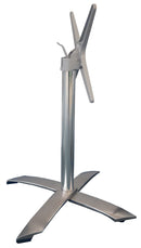 Base per Tavolo Pieghevole da Giardino con Piede a 4 Razze in Alluminio Silver