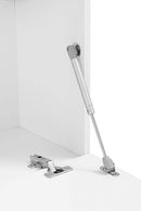 Parete Attrezzata Soggiorno 280x30x180 cm Maruska n°7 Bianco Lucido 