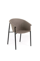 Set 4 Sedie 58x56xH79 cm in Tessuto Nari Tortora