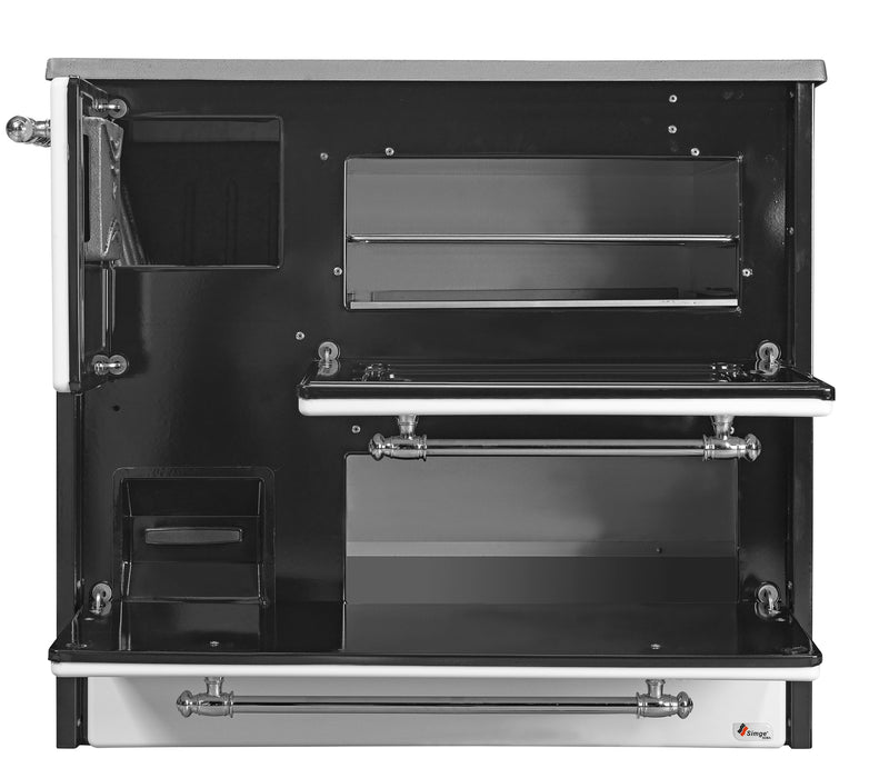 Cucina Stufa a Legna 9 KW 88x51xH81 cm Beatrice Nera