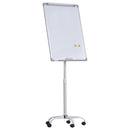 Lavagna Magnetica 62x60x194 cm con Ruote e Accessori  Bianca