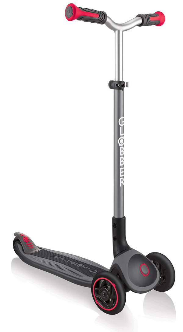 online Monopattino 3 Ruote Pieghevole 5 Altezze Max 50 Kg Globber Master Grigio e Rosso