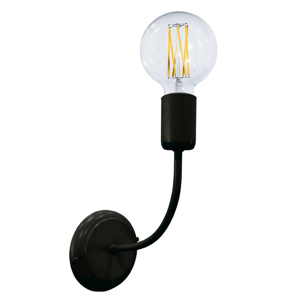 acquista Applique 1xE27 Montatura Verniciata Nero E-Energy Daniela