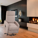 Poltrona Alzapersona Elettrica 1 Motore in Tessuto Tortora