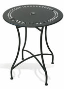 Set da Giardino Pieghevole in Ferro con Tavolo e 2 Sedie Soriani Provence Breakfast Nero