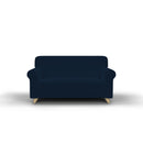 Copridivano 1, 2 E 3 Posti Elasticizzato in Tessuto Blu Scuro
