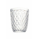 Set 6 Bicchieri Acqua Diamond in Vetro VdE Tivoli 1996 Trasparente