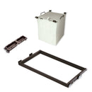 Kit Cesto Biancheria e Vaschette per Mobile con Guide Chiusura Soft Emuca Moka