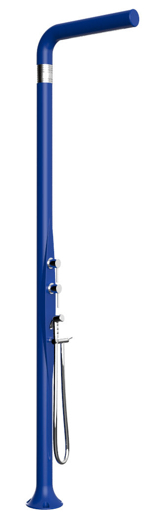 Doccia da Esterno Giardino Miscelatore Deviatore e Doccetta Mobile Arkema Funny Yang Blu