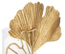 Portacandele Leaf 17x10,2x18,2 cm in Ferro Oro