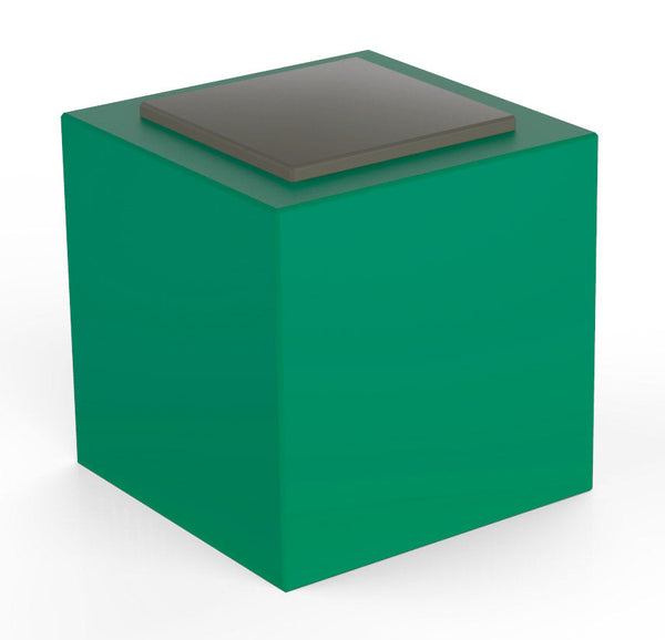 prezzo Pouf da Giardino 50x50 cm con Cuscino in Resina Arkema Iris Comfort Verde Scuro