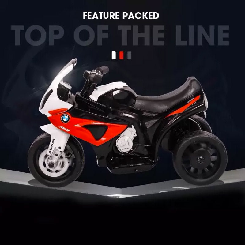 Moto Motocicletta Elettrica per Bambini 6V con Licenza BMW S1000RR Rossa