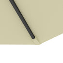 Ombrellone da Giardino 300x250 cm a Braccio Inclinabile con Manovella in Metallo e Poliestere Beige      