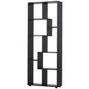 Libreria Moderna di Design a 8 Ripiani 70x24x178 cm in Pannelli di Particelle Nero      