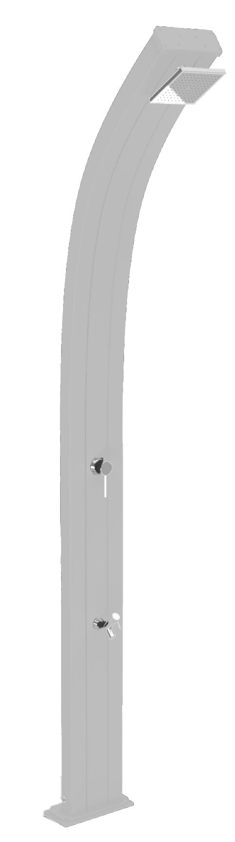 Doccia da Esterno Giardino Miscelatore e Lavapiedi Arkema Spring Bianco Crema