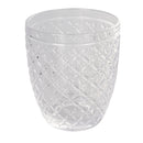 Set 6 Bicchieri Acqua Castle Stones in Vetro VdE Tivoli 1996 Grigio