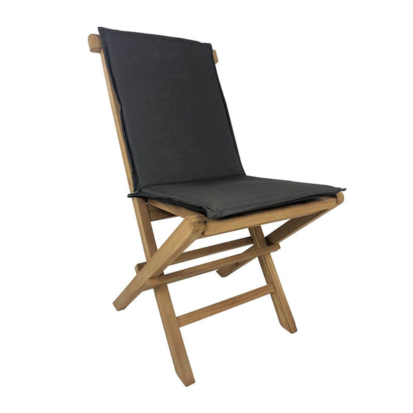 online Cuscino per Sedia Pieghevole Pinta Seduta e Schienale Sfoderabile Spesso 3 cm Marrone