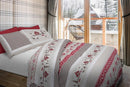 Copripiumino con Federa Stampato in Puro Cotone Cober Holiday Rosso Varie Misure