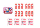 Set 12 Box Hello Kitty per Bambini con 24 Cerotti Ciascuno 2 Misure in Metallo