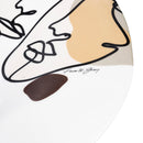 Piatto da Portata 55x27 cm  in Ceramica VdE Tivoli 1996 Face to grey 