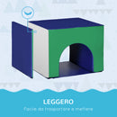 Set 7 Costruzioni Morbide per Bambini 1-3 Anni in PU e EPE Multicolore    