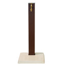 Fontana Decorativa da Esterno con Base in Cemento e Rubinetto in Ottone45x45x97 cm Effetto Corten