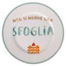 Set 4 Piattini Dolce Ø19x1,5 cm in New Bone China VdE Tivoli 1996 Le Travisate Bianco