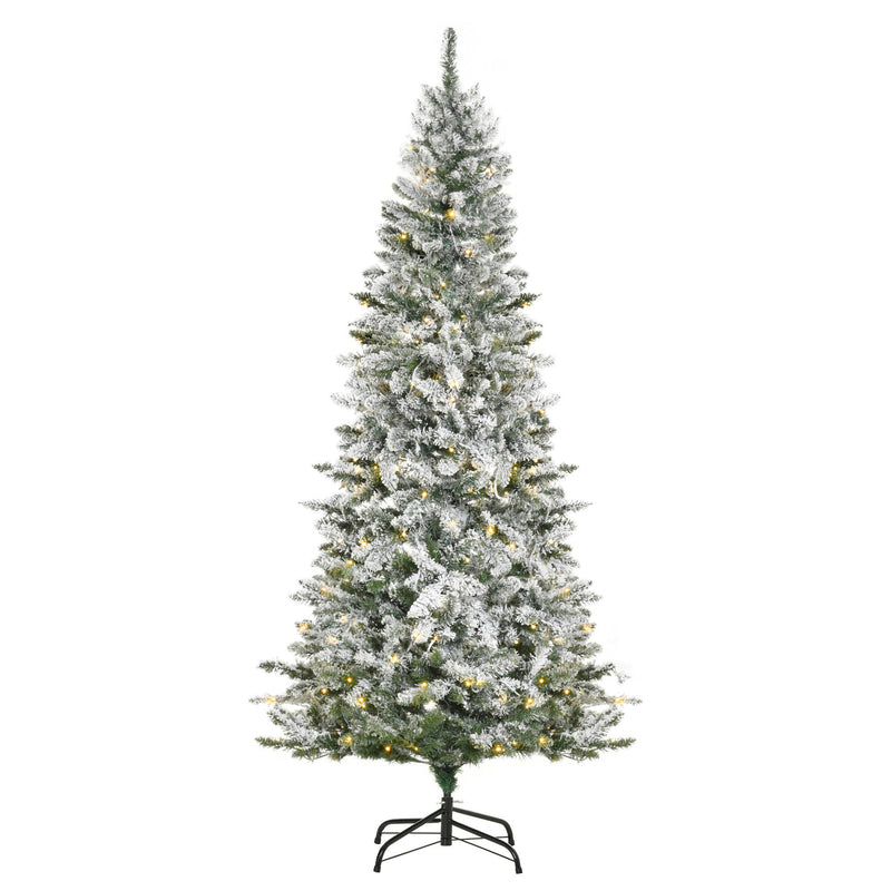 Albero di Natale Artificiale 210 cm 829 Rami 250 Luci LED Colorate Verde