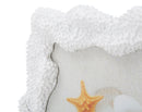 Cornice Corallo 20,5x2,3x25,5 cm in Resina e Vetro Bianco