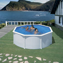 Piscina Rotonda Fuori Terra Ø350xh120 cm in Acciaio e PVC Gre Fidji