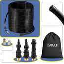 Sonda Stura e Spurga Tubi per Idropulitrice in PU e PE 30 Metri con Borsa Nero 