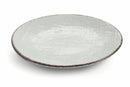 Set 6 Piatti Piani Ø26x3 cm in Gres Villa d'Este Home Tivoli Canapa Grigio Chiaro